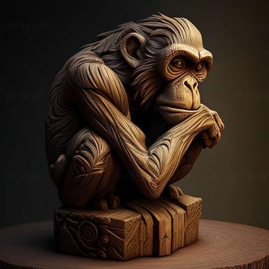 3D model Macaca munzala (STL)